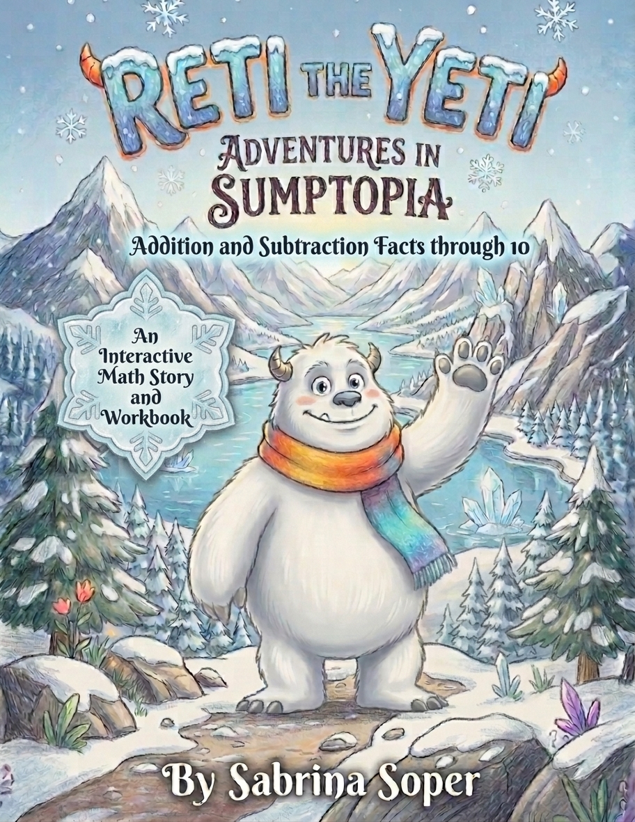 Reti the Yeti: Adventures in Sumtopia workbook cover